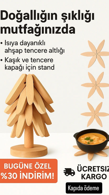 Standlı Bambu ağaç Nihale Seti